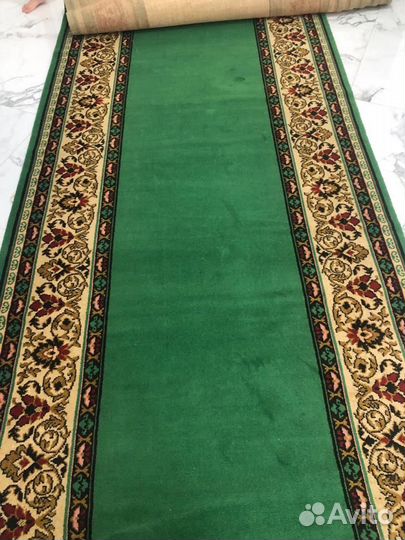 Ковровая дорожка зеленая 6*1,5