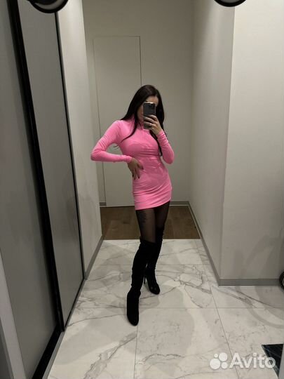 Платье мини в обтяг летнее