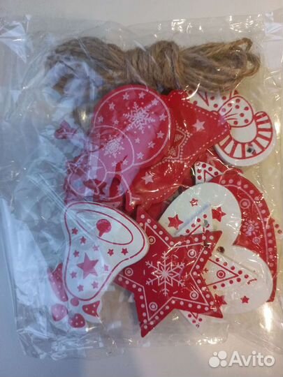 Елочные деревянные игрушки