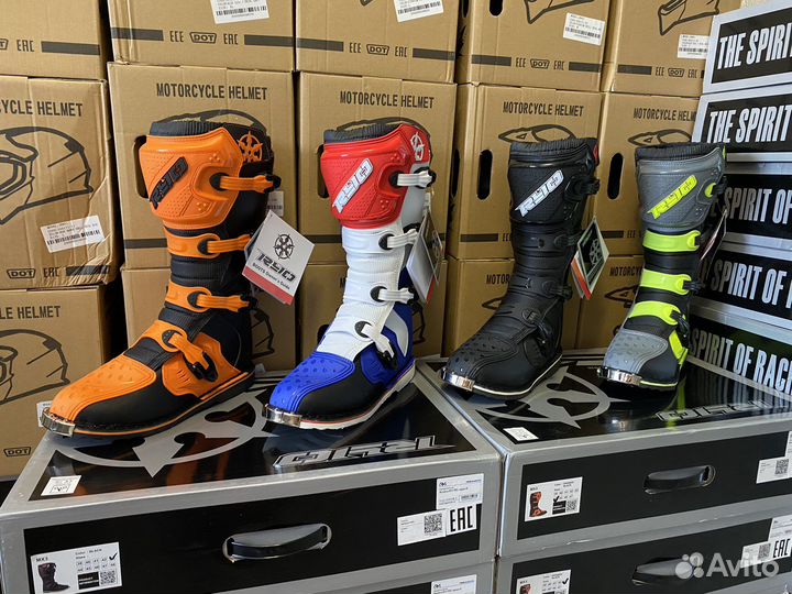 Мотоботы кроссовые/эндуро (Серые)