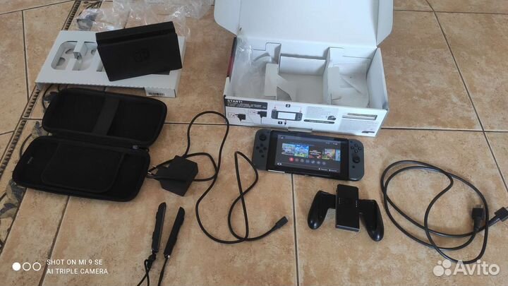 Nintendo switch oled прошитая 64gb+128gb