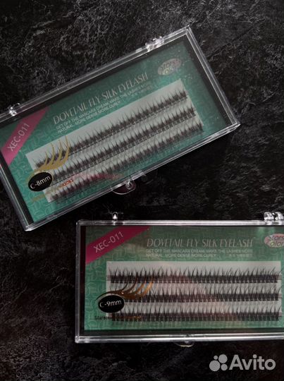 Ласточкин хвост пучки для макияжа