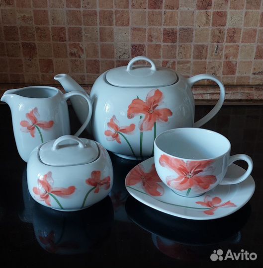 Чайный сервиз фарфор чехия