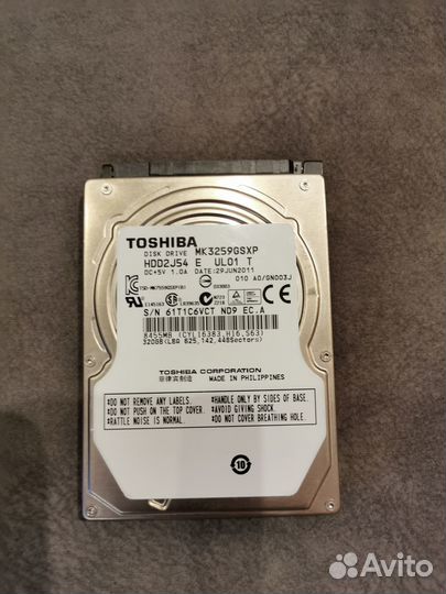 Жесткий диск для ноутбука Toshiba MK3259gsxp