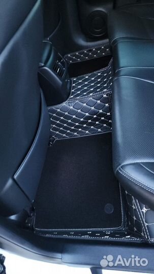 Коврики 5D из экокожи Lux Toyota Camry 06