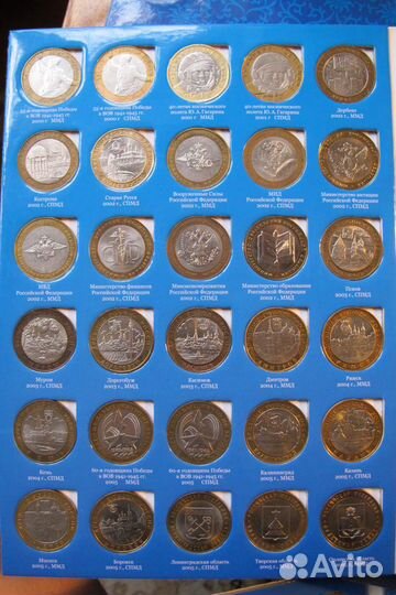 Юбилейные десятки 2000-2020, биметалл