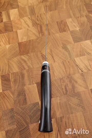 Нож для рыбы Касатка дамаск рукоять черный граб