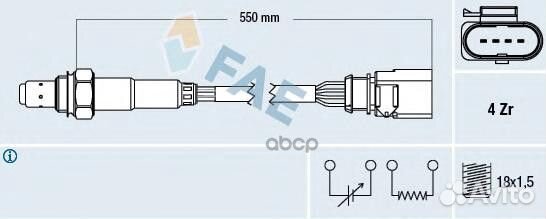 Лямбда-зонд VAG 77439 FAE