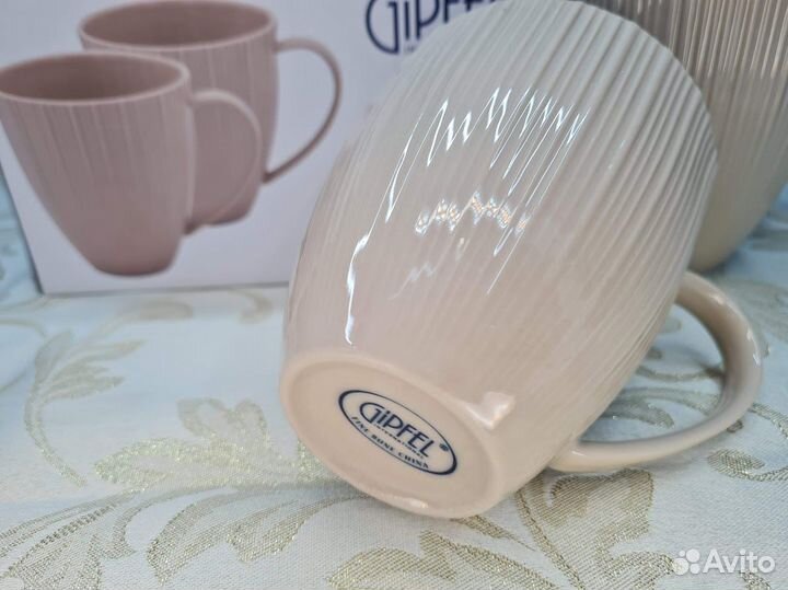 Кружки Gipfel серии Crema Костяной фарфор
