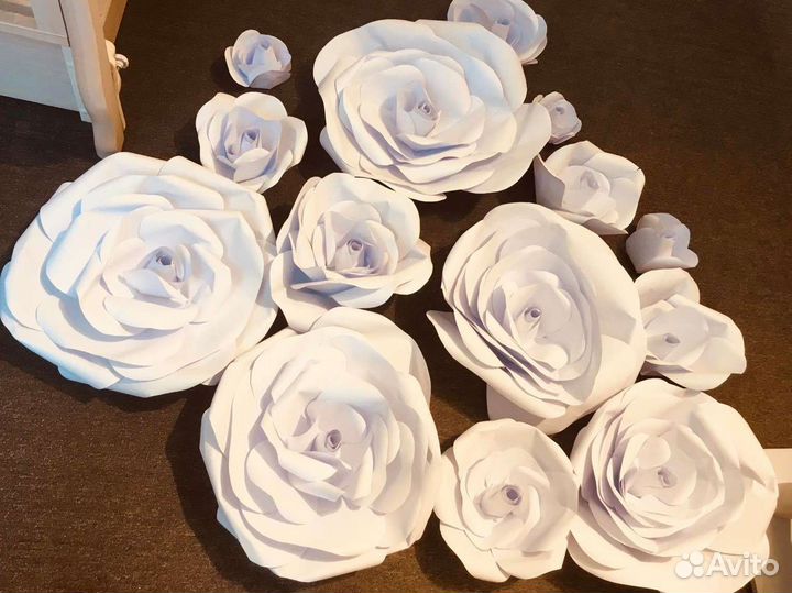 Цветы из бумаги для декора