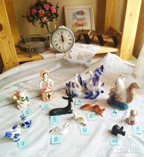 Фарфоровые статуэтки Лфз,Хайта,Гжель и др СССР
