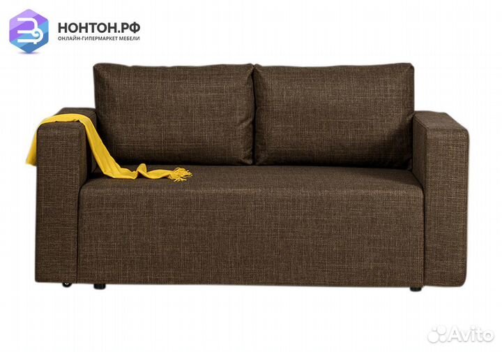 Диван еврокнижка Плей коричневый