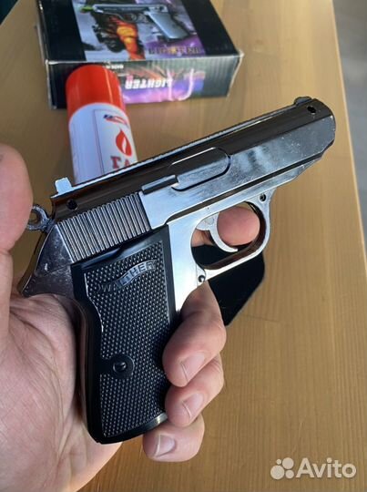 Пистолет зажигалка Вальтер с газовым баллоном