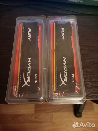 Оперативная память HyperX ddr4 16gb 2400 мегагерц