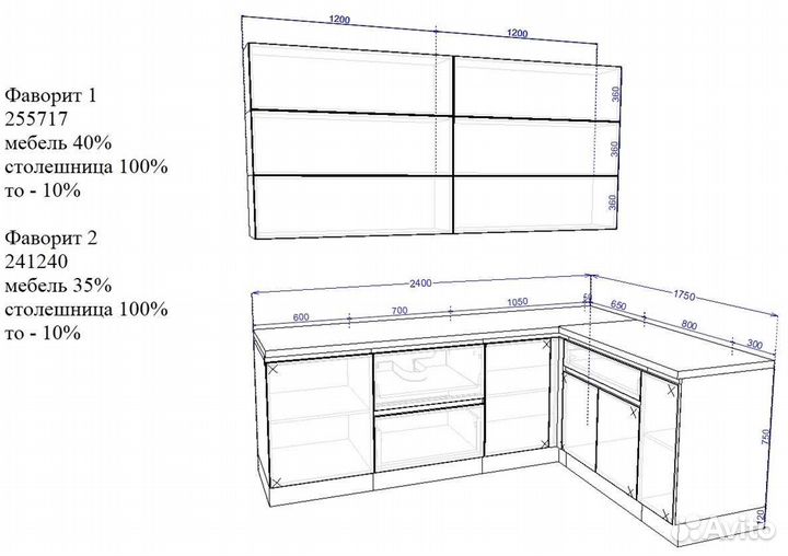 Кухни по индивидуальному заказу