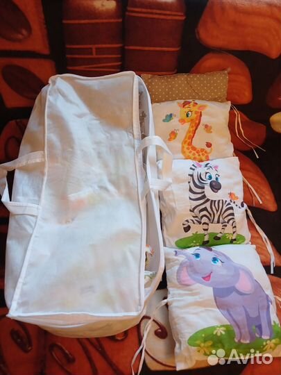 Бортики подушки в детскую кроватку