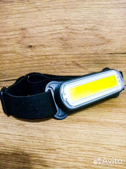 Фонарь налобный RE-5868 1 больш., акб.шнур type-C