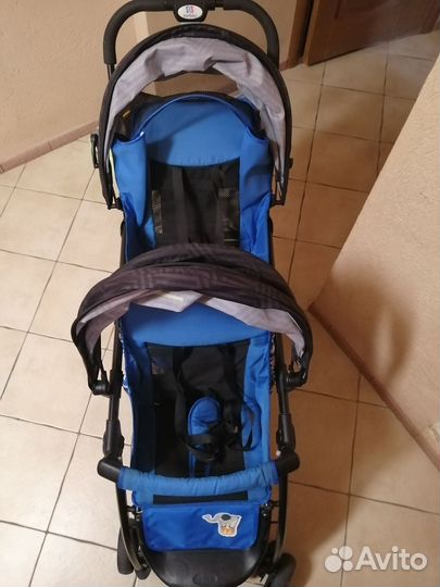 Прогулочная коляска для двойни бу