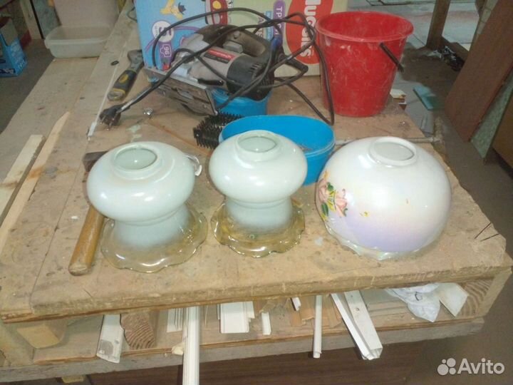 Плафоны для люстры бу 3 шт