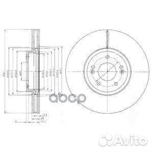 Диск тормозной hyundai santa FE (SM) 05-06/ (CM)