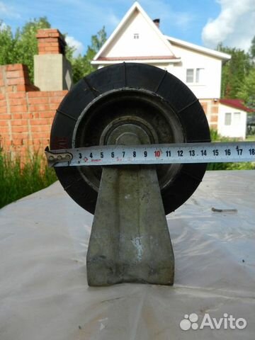 Колесо для тележки с опорой ф160(одно)