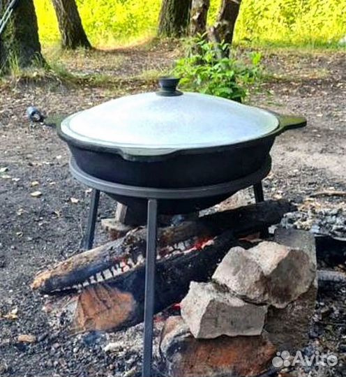 Казан чугунный узбекский 8л