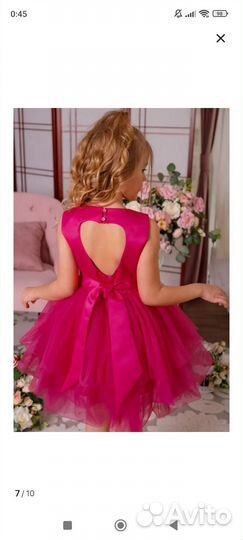 Нарядное платье для девочки 98