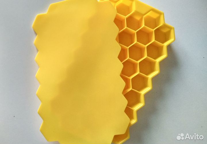 Форма силиконовая для льда с крышкой