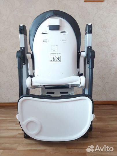 Стул-шезлонг для кормления Lanson бело-черный