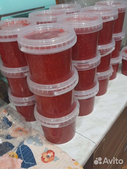 Варенье из облепихи и калины и малины, сушёная обл