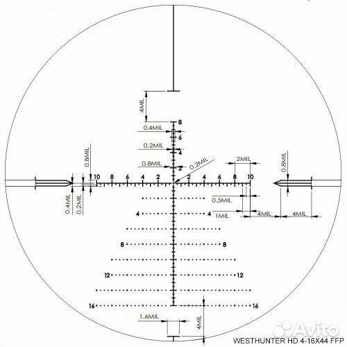 Оптический прицел westhunter HD 6-24X50 FFP