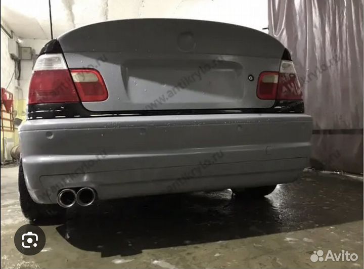 Диффузор bmw e46 под одну трубу