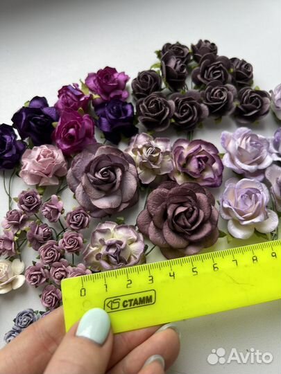 Цветы для скрапбукинга бумажные Тайланд