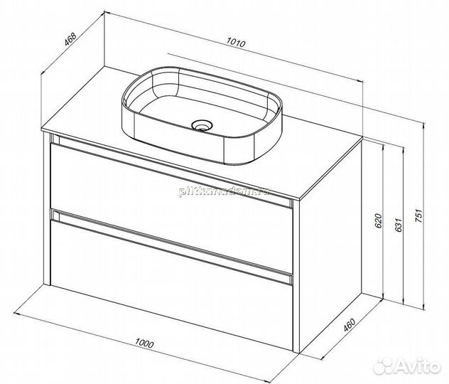 Allen Brau Fantasy 1.11003.WM Тумба под раковину, белая матовая