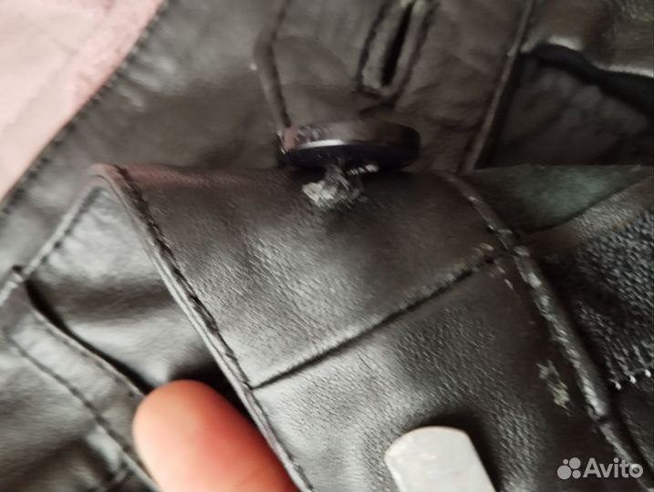 Шорты Mango натуральная кожа