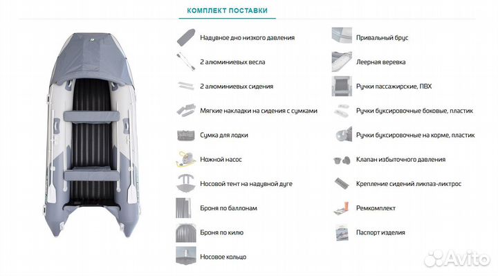 Gladiator E350 Pro Camo Лодка пвх надувная с нднд