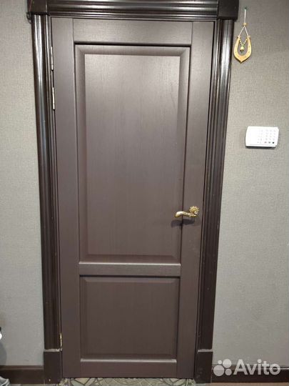 Дверное полотно 90 см коричневое