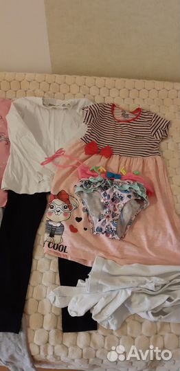 Детская одежда для девочек пакетом 104 110