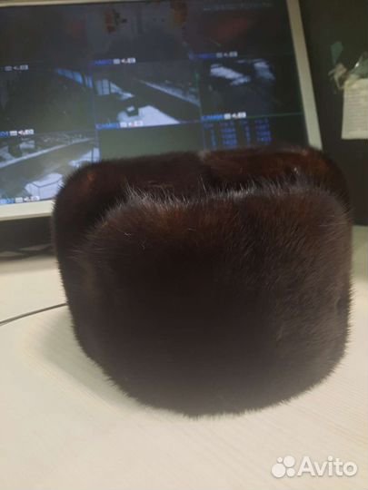 Норковая шапка мужская новая