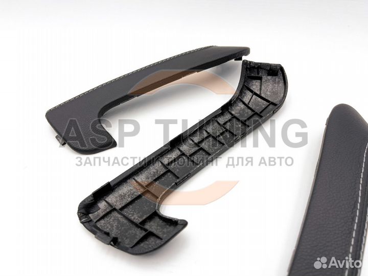 Накладки ручек дверей, экокожа, Гранта (Серый)