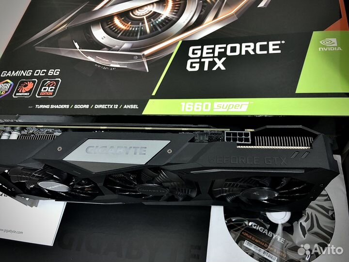 GTX 1660 Super Gaming OC. Идеальное состояние