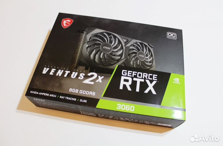 Видеокарта Geforce Rtx 3060 8 GB MSI Ventus 2x