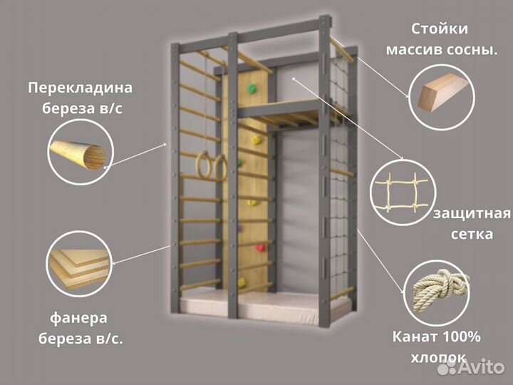 Детский комплекс шведская стенка