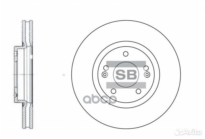 Диск тормозной SD1055 Sangsin brake