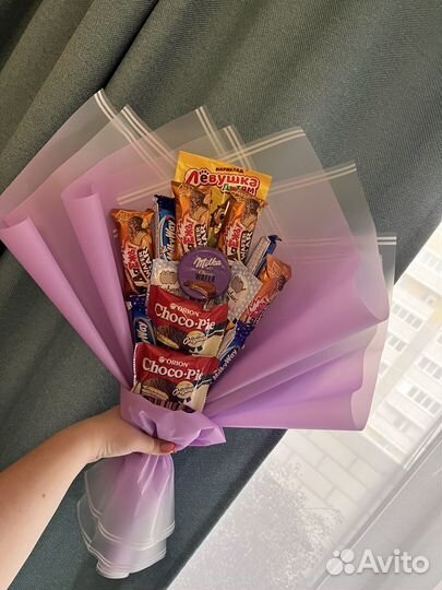 Сладкие букеты из конфет