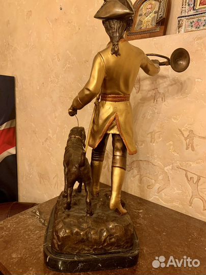 Фигура бронзовая с позолотой Италия