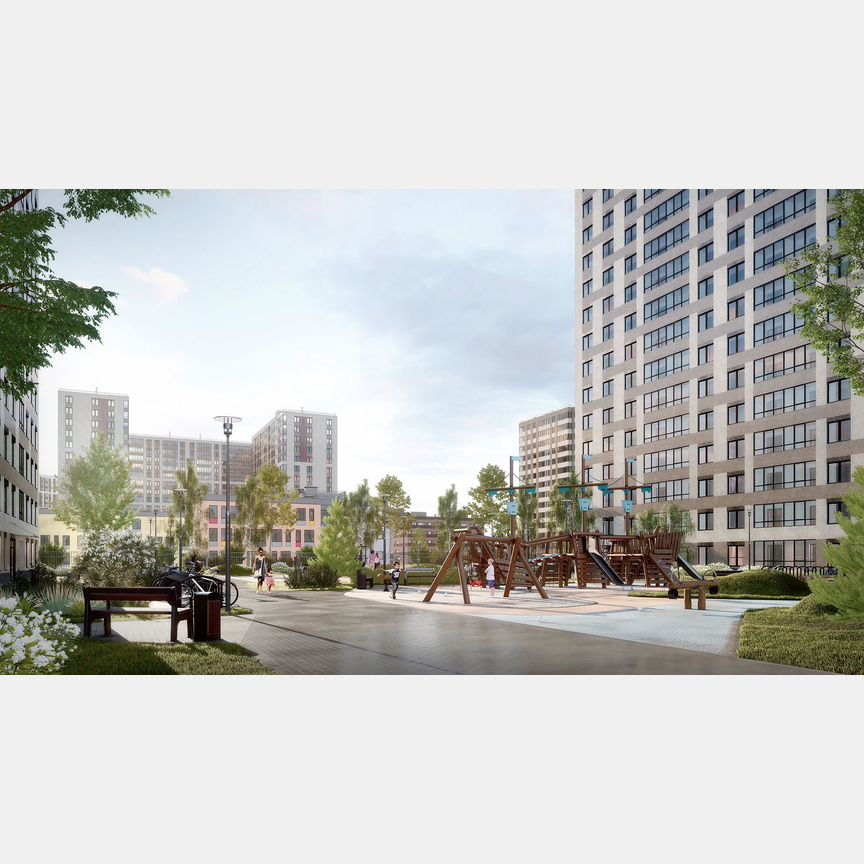 2-к. квартира, 63,1 м², 6/16 эт.