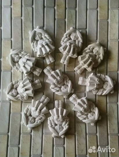 Фигурки из гипса для разукрашки