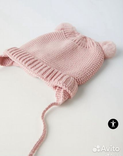 Шапочка, варежки Zara 1-3 года