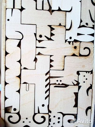 Головоломка деревянная